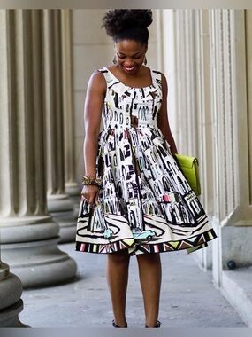 NWOT Kate Spade New York "Havana" Landscape Print Dress